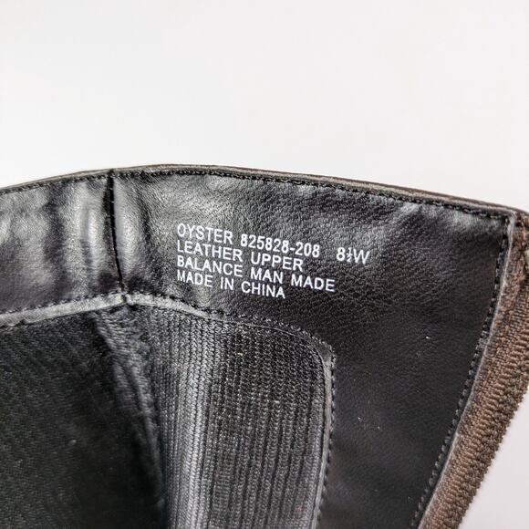 Monzo Franco Womens Sz 8.5W Boots Wide Oyster Leather Brown New NIB Heel Booties - Picture 10 of 11